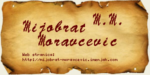 Mijobrat Moravčević vizit kartica